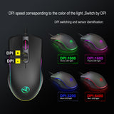 Glowing Gaming Wired Mouse